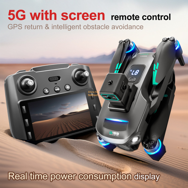 8K Dual Camera 5G WIFI FPV Rem - đánh giá và giá Drone Beacon Light