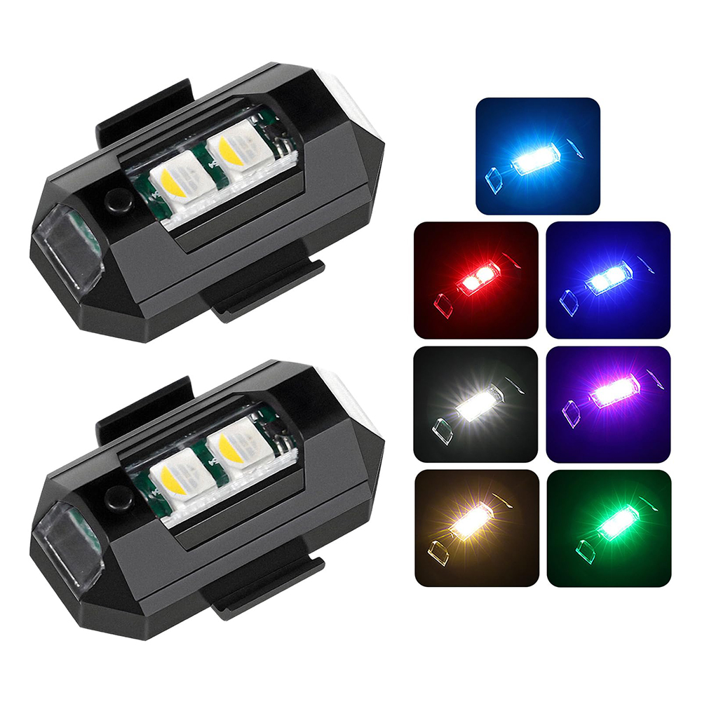 2PCS Mini LED Strobe Lights De - đánh giá và giá Drone Beacon Light