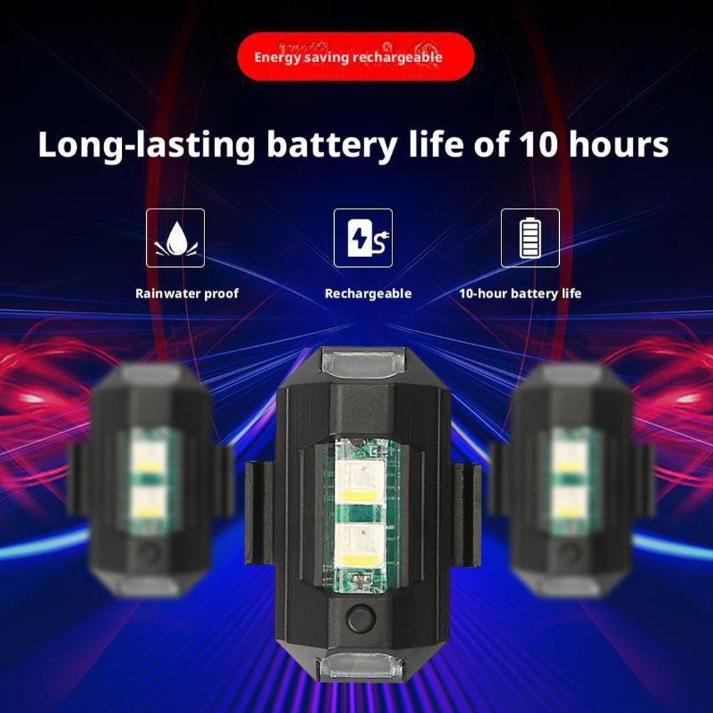 2PCS Mini LED Strobe Lights De - đánh giá và giá Drone Beacon Light