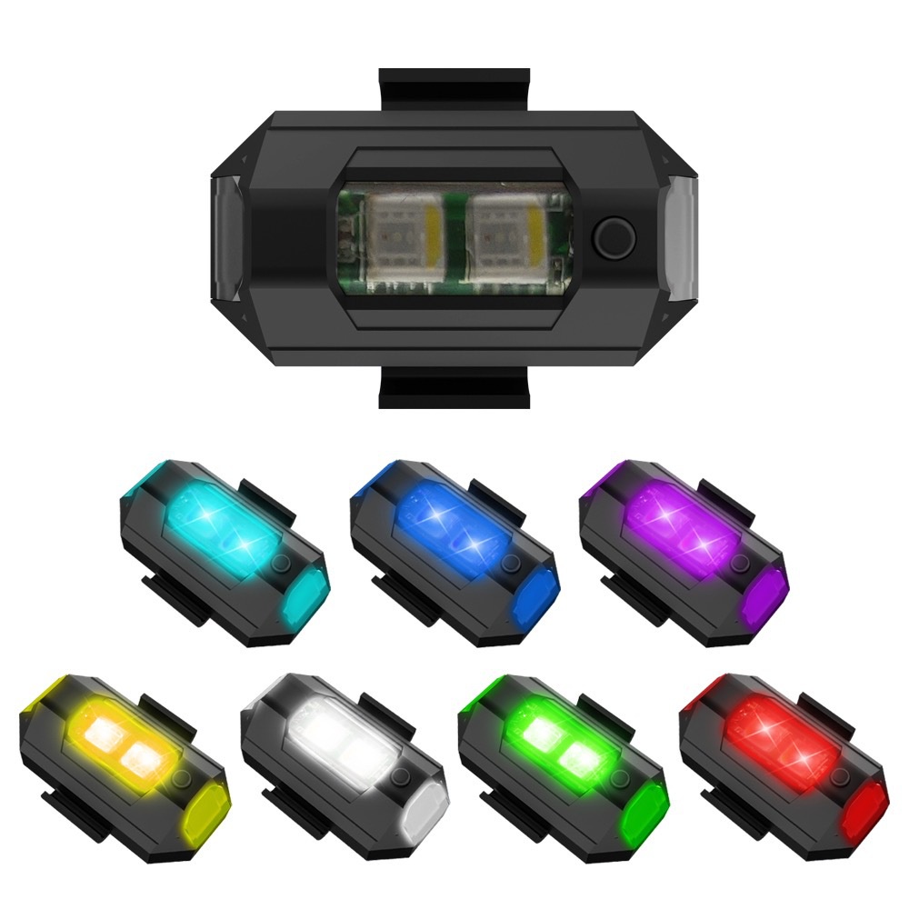 1PC 7 Color Mini USB Charging  - đánh giá và giá Drone Beacon Light