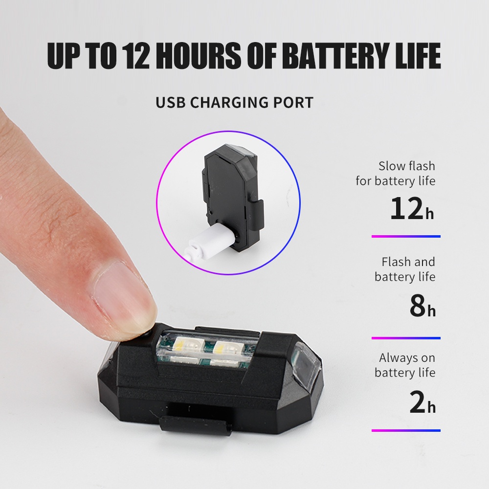 1PC 7 Color Mini USB Charging  - đánh giá và giá Drone Beacon Light