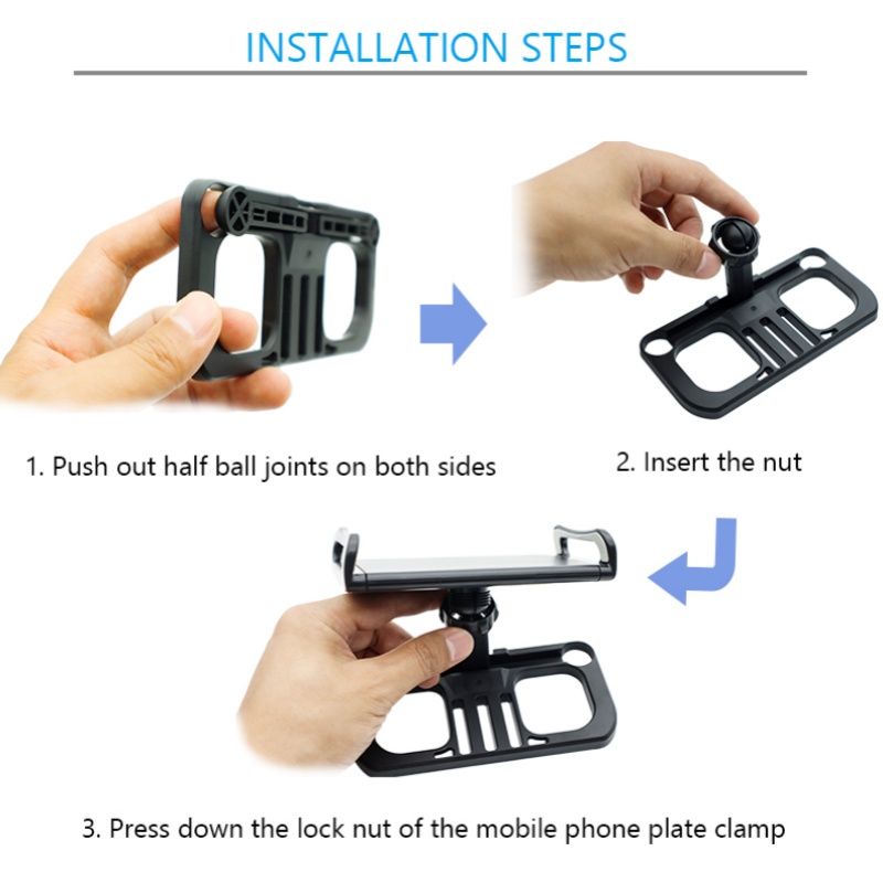 Tablet Holder Clip Adjustable  - đánh giá và giá Drone Tablet Mount